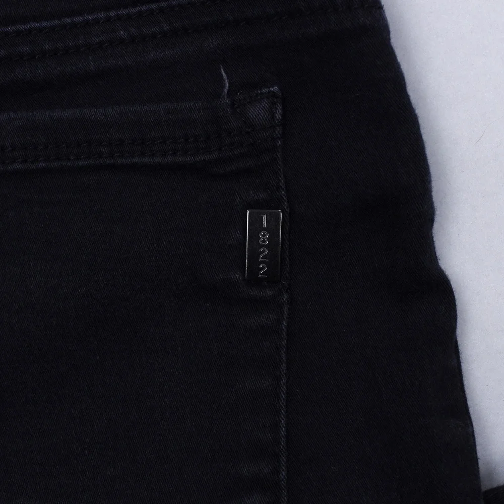 1822 Denim Curvy Contour Ankle Skinny Jeans Black Women's Size 8